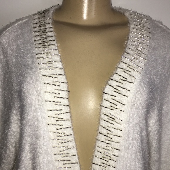 Lauren Michelle women's Sweater color white medium - Picture 5 of 8